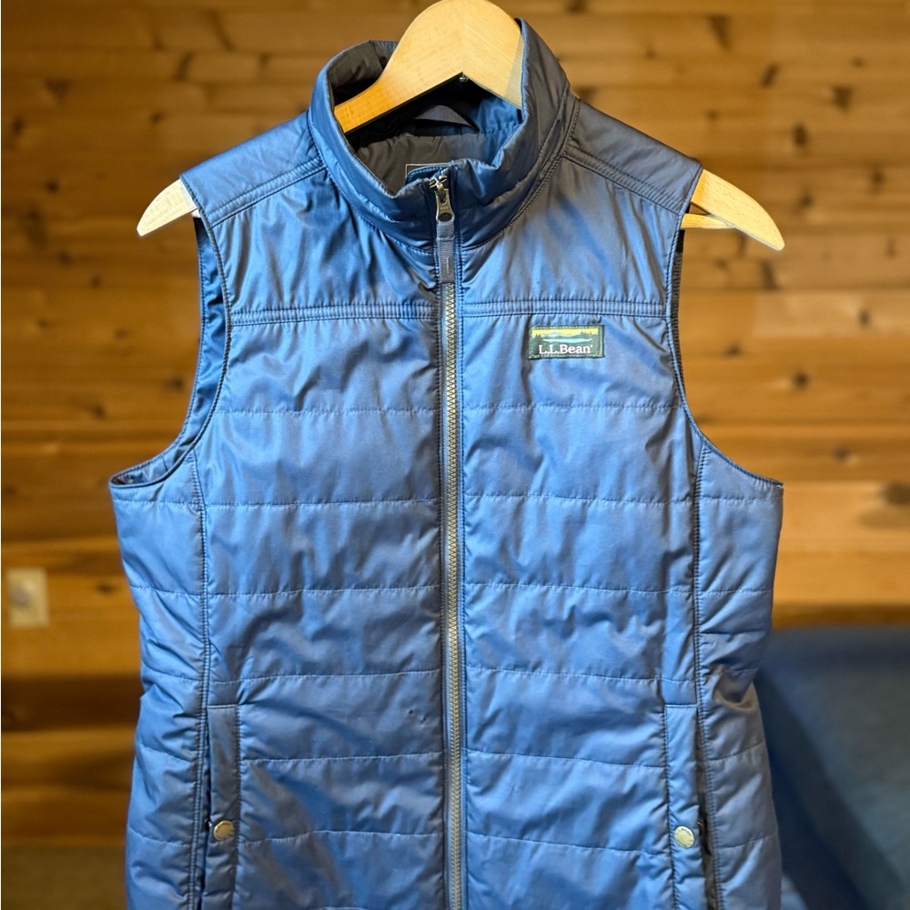 L.L. Bean Blue Quilted Vest